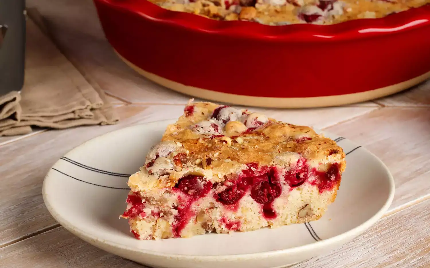 Pastel de arándanos sin corteza